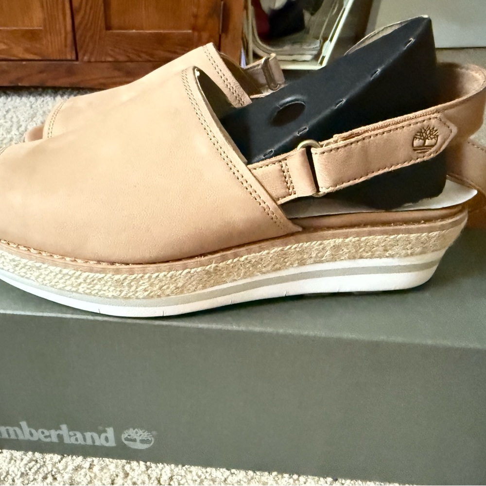 Timberland Tan Espadrille Shoes Slip-On Casual
